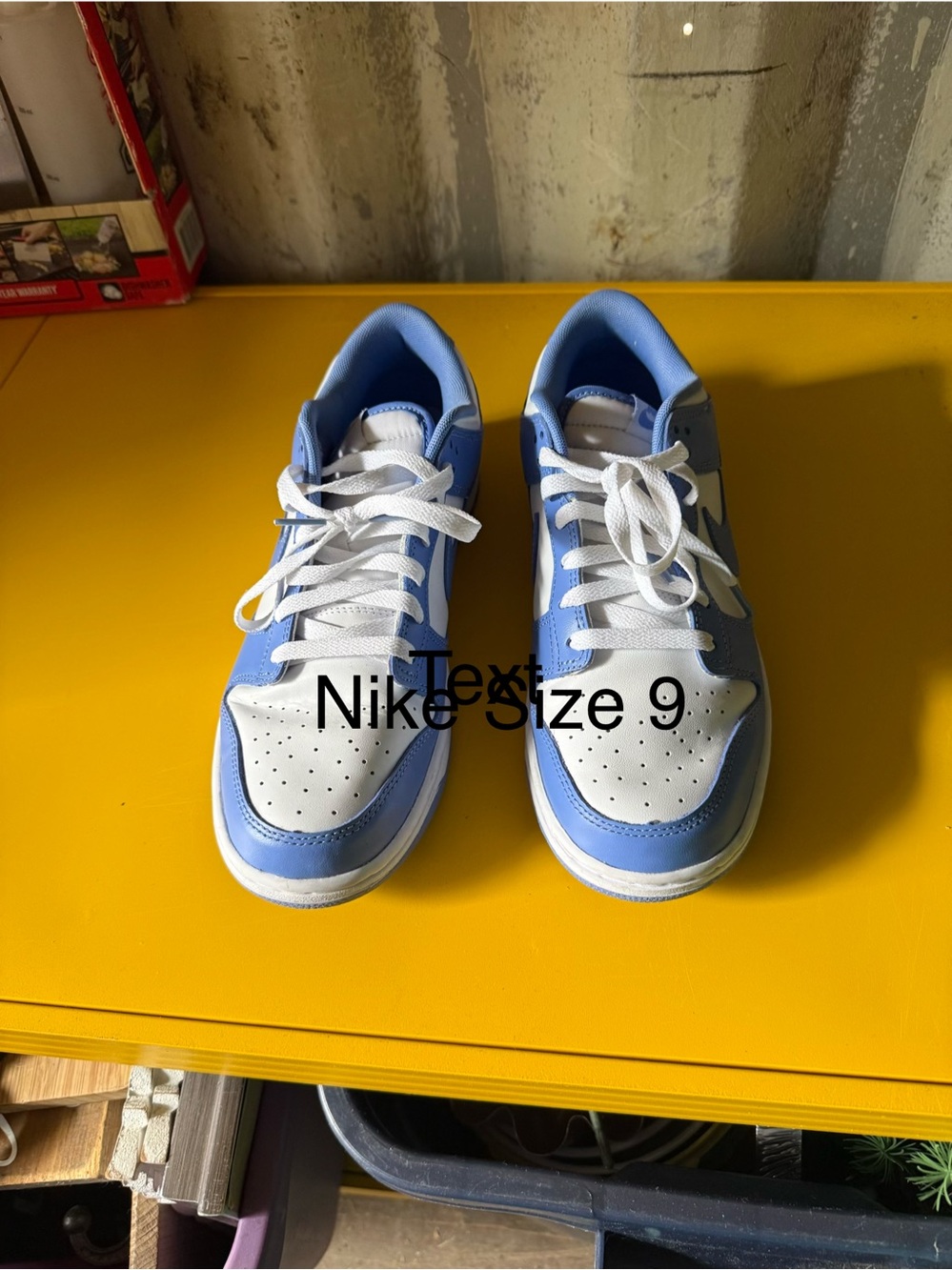 Nike Low-Top Sneakers in White and Light Blue